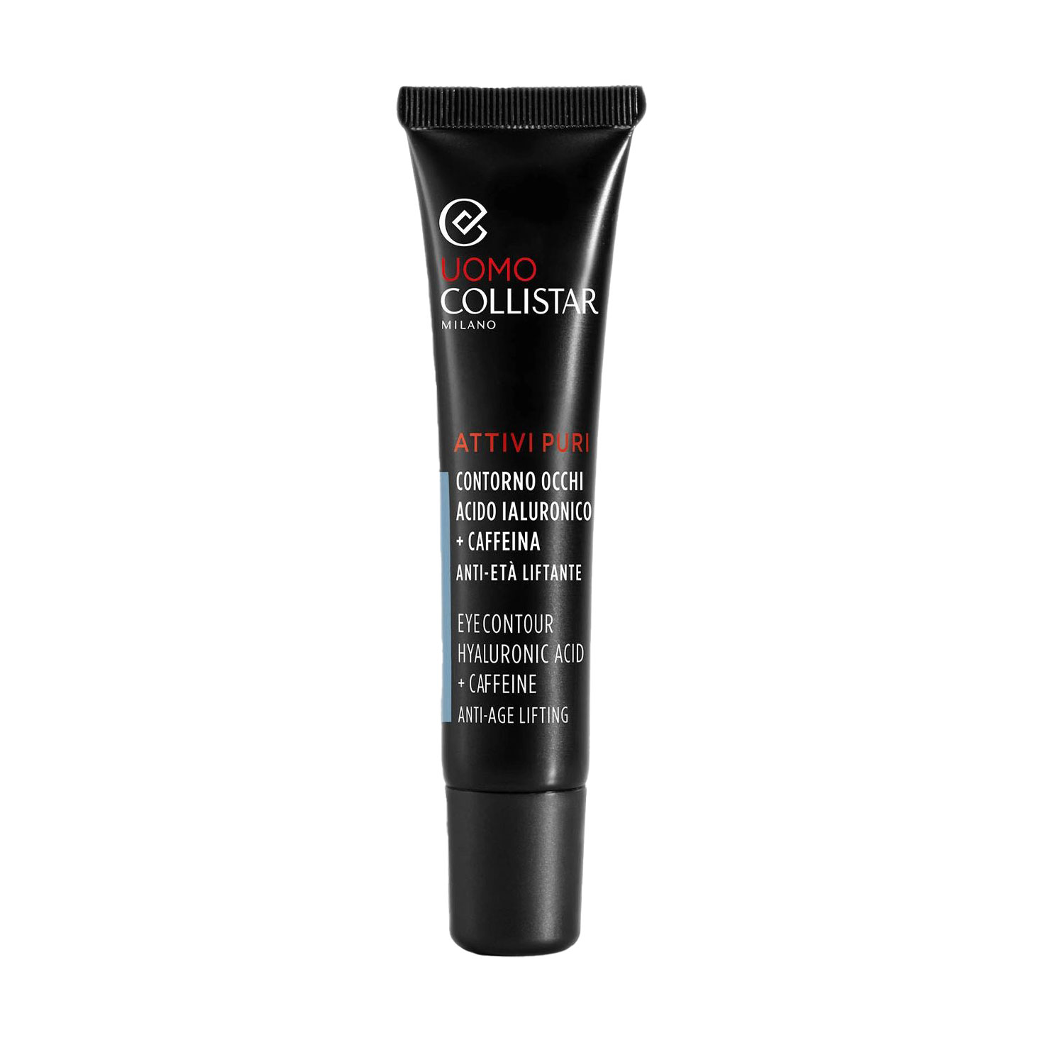 Чоловічий крем для шкіри навколо очей Collistar Attivi Puri Hyaluronic Acid + Caffeine, 15 мл